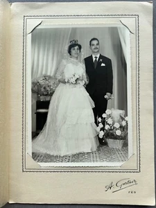 Foto de boda judía marroquí Marruecos Fez Juive esposo y esposa judaica - Imagen 1 de 5