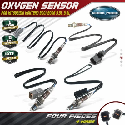 Sensores de oxígeno O2 aguas arriba y aguas abajo 4 piezas para Mitsubishi Montero 2001-2006 Foto 1 de 4