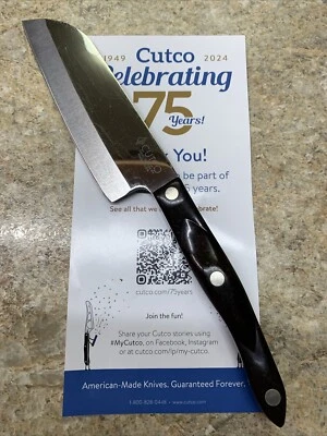 Cutco #2166 Petite Santoku Knife Classic Black Factory Fresh 5.25” Sharp! - Image 1 of 4