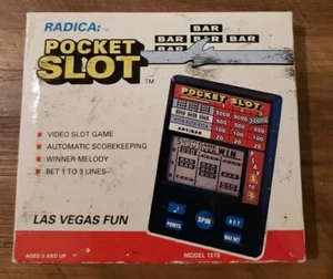 VINTAGE Radica Pocket Slot Electronic Handheld Game Casino Slots 1370 - Picture 1 of 7