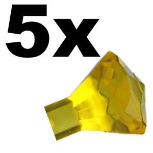 NUEVO LEGO - Rocas - Joya 1x1 24 Facetas Amarillo Transparente x5 - 41055 70816 Topacio - Imagen 1 de 1