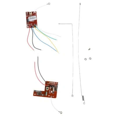 4CH 40MHZ Remote Transmitter & Receiver Board with Antenna for DIY RC Car Robot - Image 1 of 4