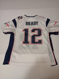 Reebok TOM BRADY White NEW ENGLAND PATRIOTS NFL Womens XL Field Football Jersey - Picture 1 of 7
