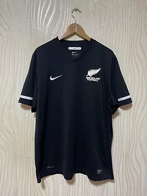 NEW ZEALAND 2010 2011 AWAY FOOTBAL SHIRT SOCCER JERSEY NIKE  377537-010 sz XL - Image 1 of 4