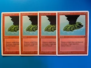 MTG 4x Active Volcano Chronicles OLD SCHOOL Pauper Magic the Gathering x4 NM - Picture 1 of 1