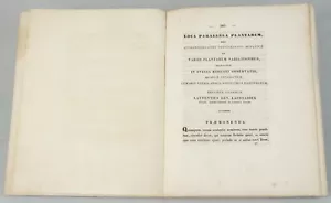 1839 Lars Levi LAESTADIUS Loca Parallela Plantarum RARE botany science offprint - Bild 1 von 6