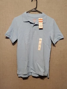 Cat & Jack Boys School Uniform Polo Shirt Light Blue Large 12/14 New With Tags - Picture 1 of 4