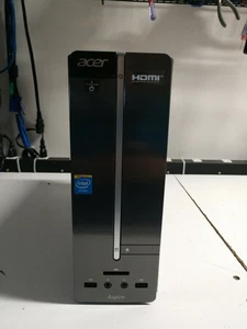 ACER ASPIRE IX SLIM TOWER CELERON 1.99 GHZ 4GB 500GB WINDOWS 10 HOME - Picture 1 of 4