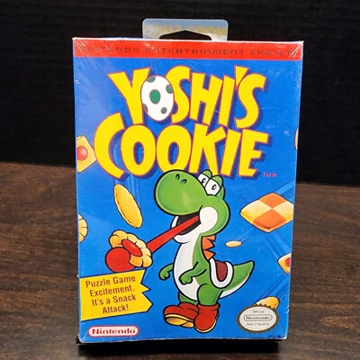 Yoshi’s Cookie Nintendo NES Brand New Factory Sealed Authentic H-Seam 1993 - Image 1 of 4