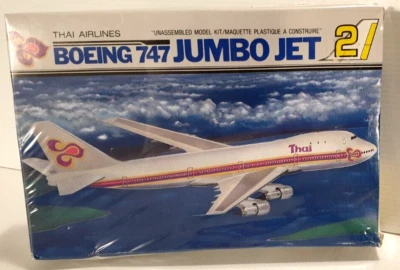 BOEING 747/300 Jumbo Jet 1/400 Scale Model Kit by Hobby Master Thai Airlines #2. - Image 1 of 4