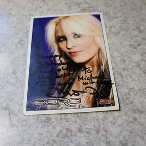 4x6 promo flat signed- Doro- Warrior Soul - 4” x 6” Flat Signed By Doro - Picture 1 of 6