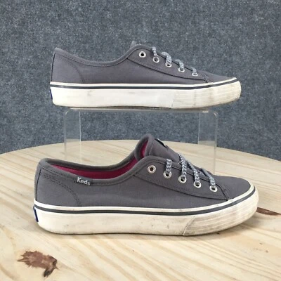 Tênis Keds Shoes Feminino 5.5 Casual Conforto Baixo WF51946 Tecido Cinza com Cadarço - Imagem 1 de 4
