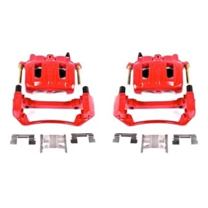 Pinzas de freno delanteras PowerStop S4750 con recubrimiento de polvo rojo para Ford F-150 1999-2003 - Imagen 1 de 2