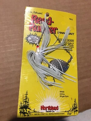 Northland Fishing Tackle Reed Runner Single Blade Spinnerbait - White  3/8 oz - Image 1 of 2