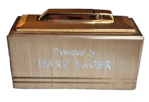 Vintage COLIBRI Table Lighter HARP LAGER Presentation Piece Circa 1960 STUNNING - Picture 1 of 4