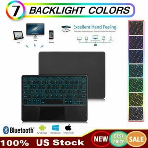 For Microsoft surface pro 3/4/5/6 Backlit Wireless Keyboard Ultra Slim Touchpad - Picture 1 of 13