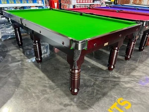 NEW Slate Pool Snooker Billiard Table Dark Walnut with Green Felt - Picture 1 of 19