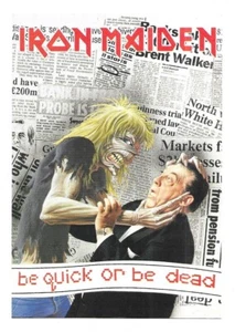 RARE / CARTE POSTALE - IRON MAIDEN / POSTCARD POSTKARTE CARTOLINA TARJETA POSTAL - Foto 1 di 3