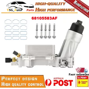 For Jeep Dodge Chrysler 3.6L V6 2011-2016 Aluminum Engine Oil Cooler 68105583AF - Picture 1 of 10