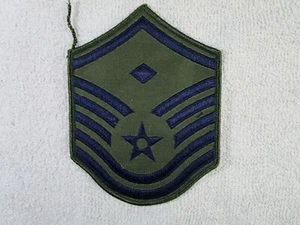 Patch da collezione blu/verde sergente maestro con diamante USAF 4" toppa militare E6 - Foto 1 di 1