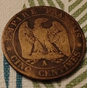 Moneda de 5 Céntimos Francia 1855 A - Imagen 1 de 2