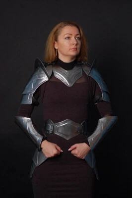 Traje de armadura de dama medieval de acero princesa de la guerra - Traje de armadura femenina, para regalo Foto 1 de 4