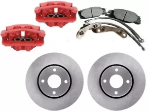 ★ NEW Merkur XR4Ti BIG Front Brake Kit Aluminum Calipers 11" Rotors Ford Sierra - Foto 1 di 2