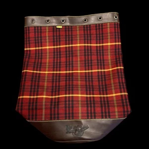 Vintage Dr. Martens Rucksack Tartan Big Bag Leder kariert Leder - Bild 1 von 16