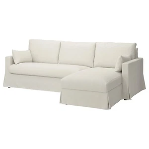 HYLTARP Cover f 3-seat sofa w ch lng, right, Gransel natural, 705.473.65 - Picture 1 of 2