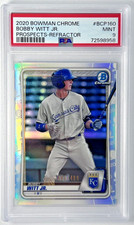 Bobby Witt Jr 2020 Bowman Chrome Refractor PSA 9 Mint  /499 Royals bcp160
