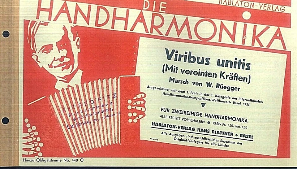 Viribus Unitis - Marsch From W.Rüegger - Image 1 of 1