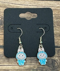 Hypoallergenic Dangle Earrings Blue Energy Monster Trendy Icon RTS - Picture 1 of 1