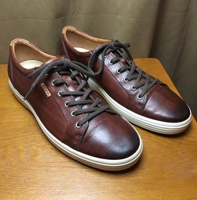 Zapatillas de golf ECCO sin clavos de cuero marrón informales cómodas para hombre EU 45, US 12 Foto 1 de 4