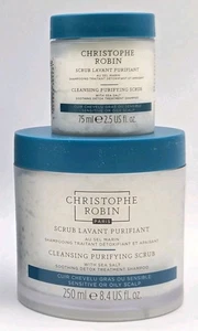 Christophe Robin Paris Cleansing Purifying Scalp Scrub 2 Pack- 2.4 Oz & 8.4 Oz - Picture 1 of 4