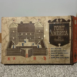 VTG Fort America by Halsam #850 log model set Replica Pioneer Fort Large - Picture 1 of 12