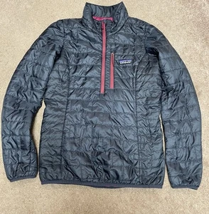 Chaqueta aislante Patagonia para mujer XXS azul marino negra nano puffer ligera 1/2 cremallera - Imagen 1 de 8