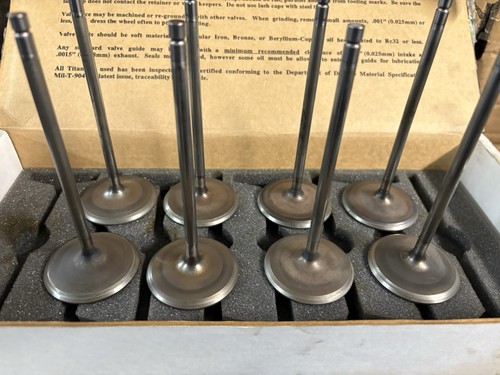 Del West Titanium Intake Valves (8) | eBay