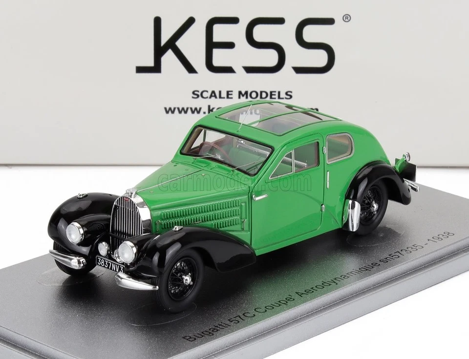 1/43 KESS-MODEL - BUGATTI - 57C s/n.57335 COUPE AERODYNAMIQUE KE43050011 - Immagine 1 di 1