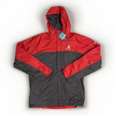 Columbia Alabama Crimson Tide Glenmaker Storm Rain Jacket Waterproof Men's XLT - Image 1 of 4