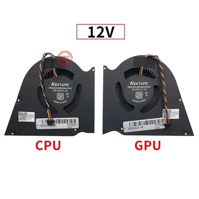 12V CPU GPU Fan For Asus ROG Zephyrus S GX531 GX531GM GX531GX GX531GS GX531GV - Image 1 of 4