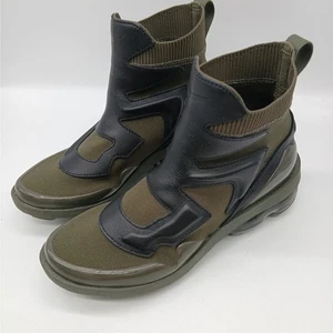 Nike Air VaporMax Light 2 Sock Boot Cargo Khaki Green Black Women's Size 7  - Picture 1 of 12