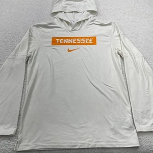 Nike Dri-Fit Tennessee Volunteers Hoodie Pullover Long Sleeve White Mens L - Picture 1 of 10