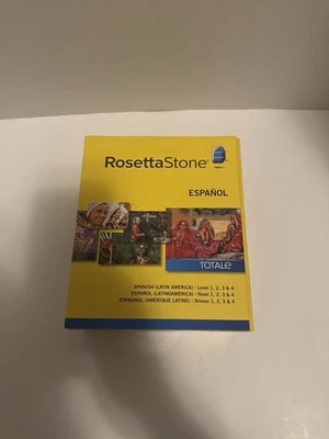 NEW Rosetta Stone Spanish Latin America TOTALe Levels 1-4 Sealed | PC/Mac | - Image 1 of 3