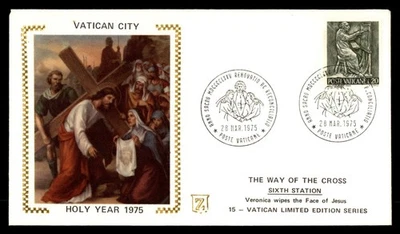 Mayfairstamps Vaticano 1975 Cristo y Cruz Año Santo Cubierta aau_87967 Foto 1 de 2