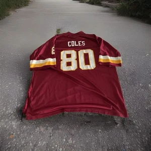 Maglia Washington Redskins Laveranues Coles Vintage Reebok 2003-4 2XL XXL - Foto 1 di 8