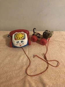 Menge 2 Fisher Price Zugspielzeug Little Snoopy & Chatter Phone - Bild 1 von 6