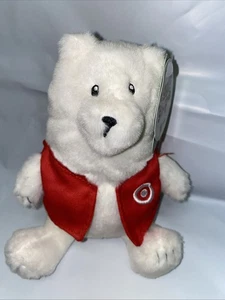 Neu Neu mit Etikett Target rote Weste Weihnachten weißer Eisbär 7 Zoll Stofftier Plüschtier - Bild 1 von 5