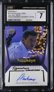 2024 Marvel Studios Series 1 #SS-RE HAWKEYE Jeremy Renner AUTO - Picture 1 of 2