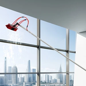 Kit de poste de limpieza de ventanas exteriores para paneles solares cepillo de limpieza y poste kit de limpieza - Imagen 1 de 16