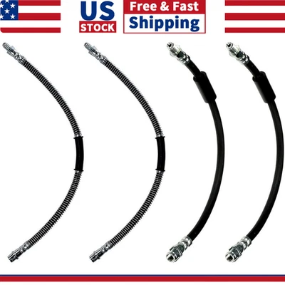 Línea de freno de manguera de freno delantera trasera 4 piezas para Mercedes-Benz E63 AMG 2010-2015 Foto 1 de 4